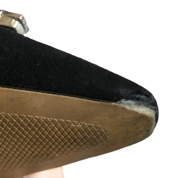 ZARA BLACK STONE SLINGBACK PUMPS SIZE 38 - Picture 6 of 6